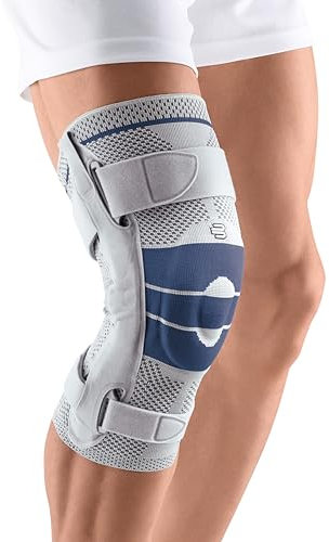 BAUERFEIND Vendaje de Rodilla, GenuTrain S, titán,Derecho, Talla 4