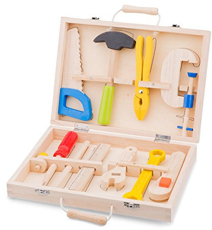 New Classic Toys - 18280 - Werkzeugkiste 10-teilig