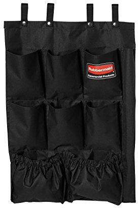 Rubbermaid Commercial Products 9 Pocket Fabric Organizer (Only) - Black