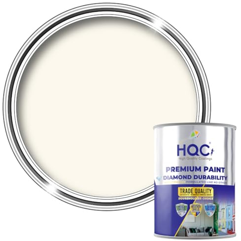 HQC Anti Damp & Mould Paint Ivory 2.5L – Breathable Matt Finish Wall & Ceiling Paint Preventing Condensation, Odour & Fungal Growth – Easy to Apply, Long Lasting Interior Protection