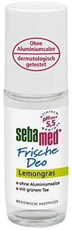 Sebamed Frische Deo Lemongras Roll-on, mit frischem Duft nach Lemongras & grünem Tee, 50 ml