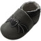 YIHAKIDS Krabbelschuhe Baby Weiche Leder Lauflernschuhe Kleinkind Lederschuhe Hausschuhe Babyschuhe Lederpuschen Lernlaufschuhe Mokassins(Size M, Dunkelgrau Fledermaus, 6-12 Monate, 21/22 EU)