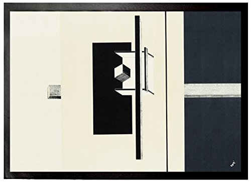 1art1 EL Lissitzky Proun, 1. Kestner Mappe Blatt 5, 1923 Fußmatte Dekomatte Innenbereich | Design Türmatte 70x50 cm