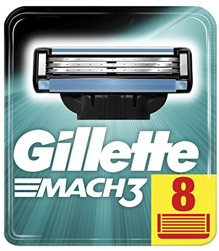 Gillette Mach3 Razor Blades for Men, Pack of 1 (1 x 8 Pieces)