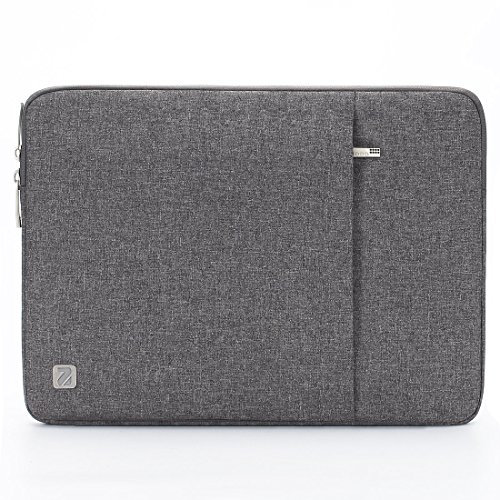 NIDOO 15.6 Pouces Housse Pochette de Protection Ordinateur Portable Sacoche Imperméable pour 15.6 Lenovo IdeaPad 530S 3 5/ThinkPad P53s E595 L590/ Swift 3/17.3 Dell XPS 17 / Precision 5750, Gris