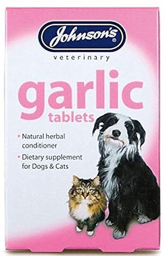 SIPW Johnson's Garlic Tablets 100% Natural Herbal Conditioner For Dogs And Cats (40 Tablets)