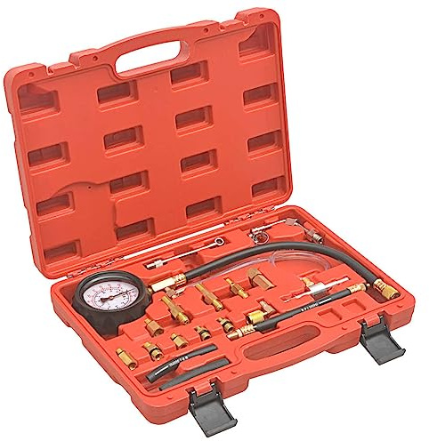 vidaXL Fuel Injection Pressure Gauge Kit Pressure Tester Car Vehicle Tool