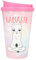 Depesche 2180.036 To-Go Becher aus Kunststoff mit Spruch, 350 ml, wiederverwendbar, Namaste