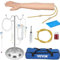 VEVOR IV Übungsarm 2.14kg Intravenous Practice Arm Vein Puncture Training Medizinisches Modell PVC Material PP Material Blutabnahme Set