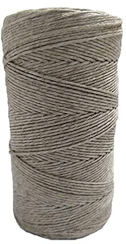 Netuno spago di lino naturale grigio 1mm 100 m filo di lino per macramè giardino fai da te corda decorativa lino naturale cavo per lavori creativi spago per decorazioni