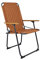 Bo-Camp Campingstuhl Jefferson Garten Stuhl Klappstuhl Faltstuhl Alu Holz 100 kg Clay