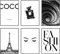 Hambient Poster Set, Wohnzimmer Deko Schlafzimmer, Zimmer - Wanddeko, Wandbilder - 6 Aesthetic Bilder 21x30 cm OHNE Bilderrahmen (Coco Paris Mode)