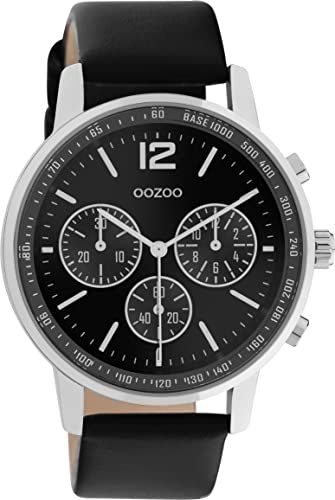 Oozoo Timepieces Herren Uhr - Armbanduhr Herren mit Lederarmband - Analog Herrenuhr in rund C10813