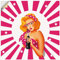 ARTland Wanddeko Wandtattoo selbstklebende Vinylfolie Marilyn Frau Rockabilly Pin up Girl 50er Jahre Retro T6HY