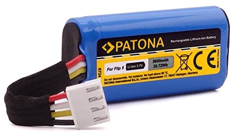 PATONA 6724 Batterie de Remplacement pour JBL Flip 5 (5600mAh) Soundbox Bluetooth Speaker Batterie