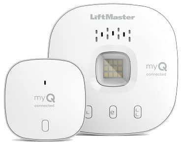 Liftmaster myQ Smart Garage Control - Kabelloser Garagen-Hub und Sensor mit WiFi & Bluetooth - Smartphone gesteuert 821LMC-S, Weiß