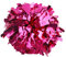 GUIFIER 1 Paar metallische Cheerleader-Pompons, 15,2 cm, Cheerleading-Poms mit Taktstockgriff, glitzernde Cheerleader-Pom-Poms, Cheerleader-Pompons für Cheerleading-Mädchen, Kinder (Hot Pink)