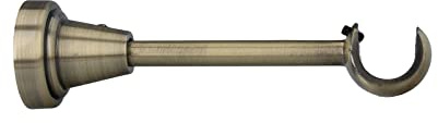 Sento Metall Zubehör für Ø 19 mm Gardinenstangen in Messing Antik Ø 19mm Wandhalter