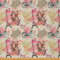Paris Stoff Meterware Eiffelturm Polsterstoff Batikstoff Romantisches Blumenmuster Alte Zeitung Fahrrad Dekostoff Paar Stoff für Drinnen Draußen DIY Kunst Wasserdichter Stoff 184 x 150 (HxB)