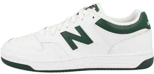 New Balance Unisex Sneaker 480, Weiß, 45 EU, Weiß Grün