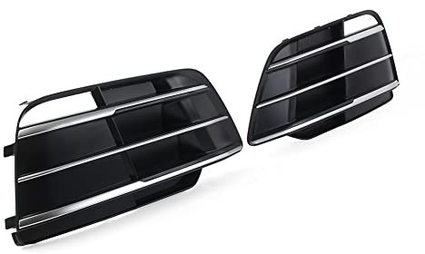 GZYF ABS Front Bumper Fog Light Cover Grille Grill Plate Cover For Audi Q5 S-line SQ5 2018 2019 2020 2021 2022, Left & Right Side