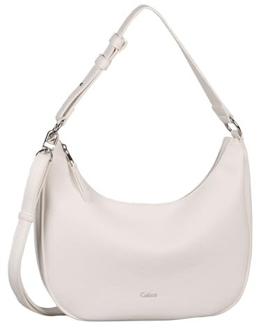 Gabor bags Alira Damen Hobo Bag Schultertasche Mittelgroß Weiß