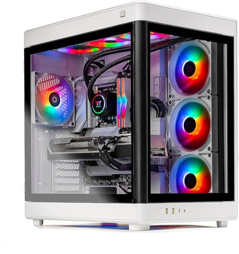 Skytech Gaming Prism Gaming PC, Intel i9 12900K 3.2 GHz, RTX 4070 Ti, 1TB NVME, 32GB DDR5 RAM RGB, 850W Gold PSU Wi-Fi, Win 11 Home, RGB Keyboard and Mouse Included
