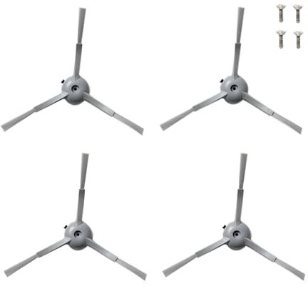 eufy 4-Pack Replacement Side Brushes and Screw L60 all Series, G50 Series, Omni C20 Robot Vacuums