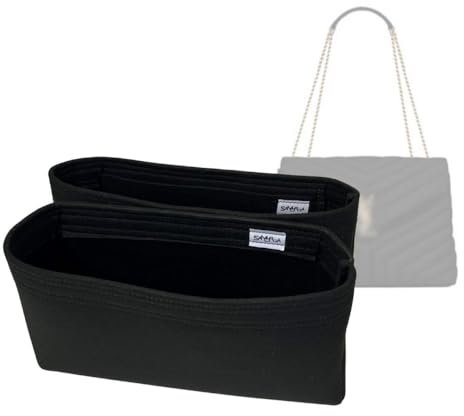 SAMORGA SL-LouLou-M SL LouLou Medium – ein Set mit 2 Beutel-Organizer-Einsatz, Innenbeutel (2 mm, schwarz)