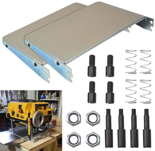 2 pezzi DW735 Pialla pieghevole tavolo w/viti di montaggio per pialla DeWalt, fornisce ulteriore supporto da 22,9 cm su ciascun lato della pialla DW735