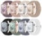 8 Stück Geflochtenes Armband Kompatibel mit Apple Watch 38mm 40mm 41mm 42mm 44mm 45mm 46mm, Elastisches Nylon Stoff Band für Apple Watch 10 9 SE 8 7 6 5 4 3 2 1