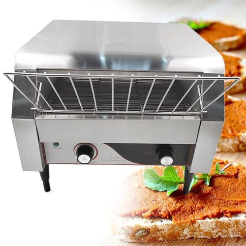 Tostadora comercial Tostadora de cinta industrial para hotel. Tostadora de pan profesional con cinta transportadora para hostelería, 450 piezas/h