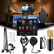 AKALNNB Condenser Microphone Bundle, with Live Sound Card, Suspension Scissor Arm, Metal Shock Mount and Double-Layer Pop Filter, for Studio Recording Broadcasting