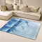 Blauer Bambus-Teppich für Wohnzimmer, Innenbereich, Plüsch-Überwurf, Teppiche für Schlafzimmer, Kinderzimmer, Wohnheim, Heimdekoration, Teppich 160 x 122 cm