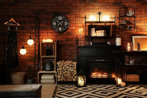 Sxakswol Wandteppich Groß Kamin Wandteppich 300x250 Wandbehang Retro, Tapisserie 3D Wandtuch Aesthetic Wandteppiche für Wohnzimmer Schlafzimmer Wohnheim Wanddeko a-8735