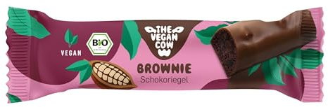 THE VEGAN COW Schokoriegel - Brownie - 40g - vegan, bio, glutenfrei - 100% natürliche Zutaten