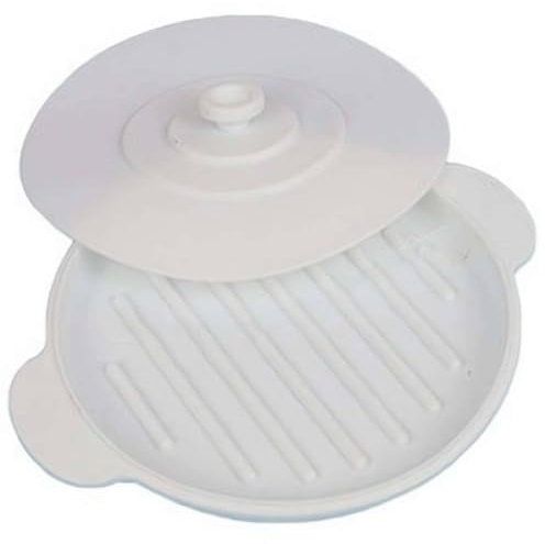 Microwave Bacon Cooker, Microwave Bacon Tray with Lid, Baking utensils cake plates, restaurants Japanese sushi plates, silicone bacon plates, kitchen utensils (Rounded)