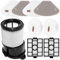 DianSung Accesorios de filtro HEPA para Shark IP3251 / IP3251C / IP3252 / IP3251EUT aspiradora robot, piezas de repuesto de filtro