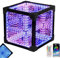 3D Psychedelic Infinity Mirror Cube LED -Licht für Spieler coole Geschenke, RGB -Farben mit Fernbedienung und App Control 20 * 20 * 20CM