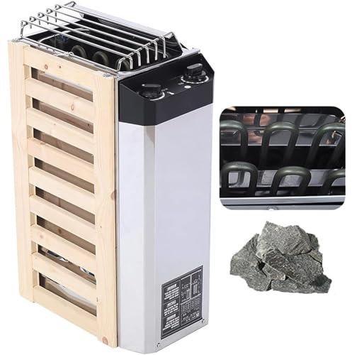 Riscaldatore della sauna (spazio applicabile: 2-4m³), riscaldatore della sauna in acciaio inossidabile a controllo interno da 3KW / 3,6KW per la doccia spa della sauna dell'hotel familiare,3kw