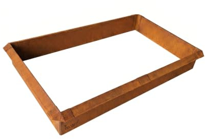 Schneckenzaun Cortenstahl 12er Set - 4x Ecke 90° + 8x Seitenteil 1m | Schneckenabwehr ohne Gift, Schneckenschutz Metall für Hochbeet & Garten, Schneckenschutz, Schneckensperre, rostoptik