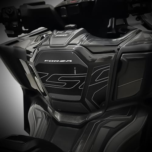 Az Graphishop Adesivo Centrale Accensione Compatibile Con Honda Forza 750 2025 On Protezione da Urti e Graffi Accessori Moto Made in Italy GP-FORZA-001 (Ballistic Black Metallic)