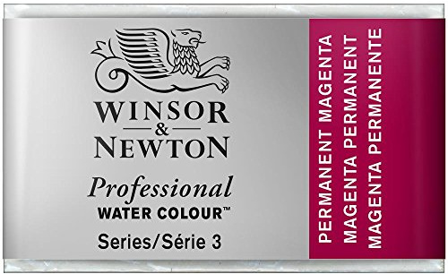 Winsor & Newton Professional Water Colour Paint Whole Pan, Permanent Magenta
