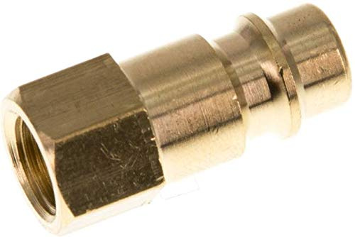 Kupplungsstecker (NW7,2) G 1/8(IG), Messing Werkstoff:Messing Gewinde innen:G 1/8