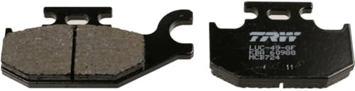 TRW MCB724 Brake Pad Set Disc Brake Organic Allround Compatible for Benelli Motorcycles Caffé Nero 2008 - Rear Axle and Other Vehicles