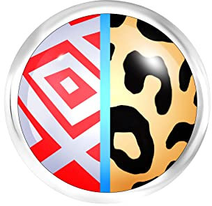 Andante CHUNK Click-Button Druckknopf (Ethno Leo-Pink) für Chunk-Armbänder, Chunk-Ringe, Chunk-Schlüsselanhänger und andere Chunk-Accessoires