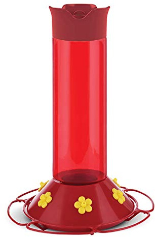 Perky-Pet 409 Hummer’s Favorite Red Plastic Hummingbird Feeder – 30 oz