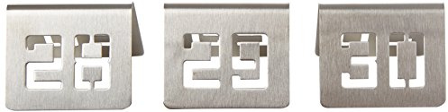 LACOR 61097 Tischnummernschild 6 x 5 cm 25-36-teilig | Langlebiges Profi-Utensil; entwickelt für optimale Leistung und schnelle, unkomplizierte Reinigung in der Spülmaschine