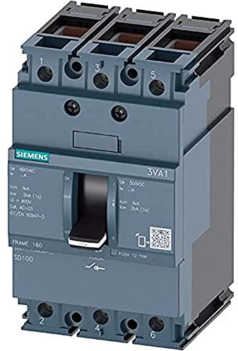 Siemens sentron-3va – Schalter Frame 160 36 KA 3 polig TM240 160 A Borne