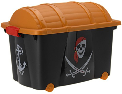 Guaranteed4less Pirates Treasure Chest Large Kids Boys Bedroom Storage Toy Box Playroom Laundry